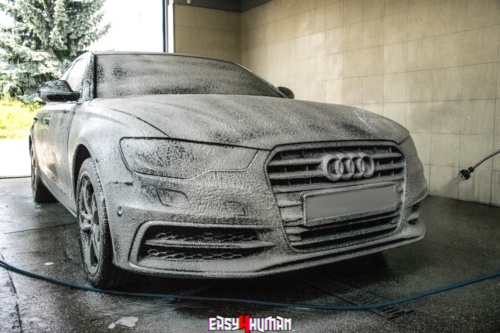 Audi A6 3.0T - mycie spa, detailing wnętrza