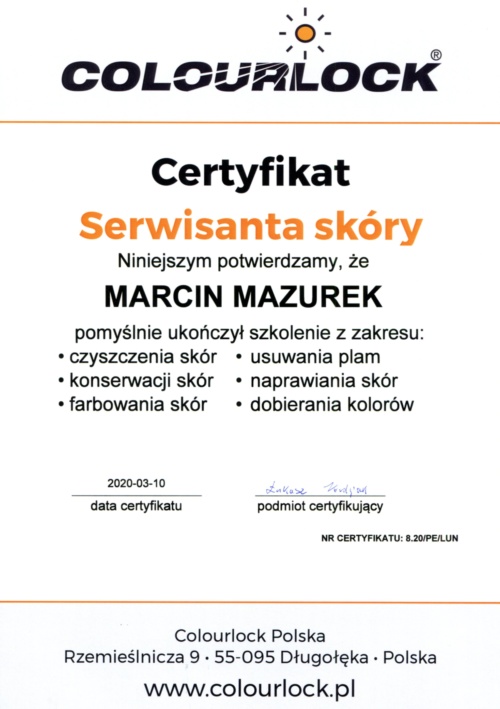 Cert serw skóry M